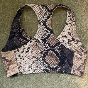 Booty by Brabanta snakeskin sports bra